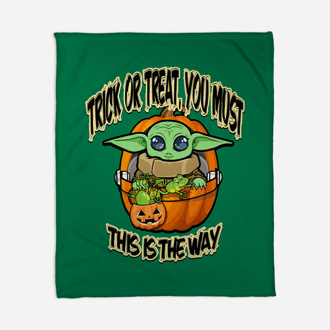 Trick Or Treat You Must-None-Fleece-Blanket-palmstreet