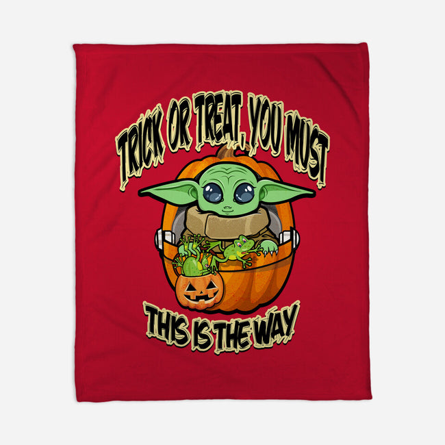 Trick Or Treat You Must-None-Fleece-Blanket-palmstreet