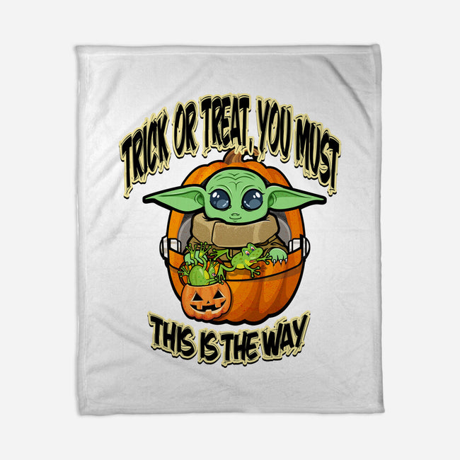 Trick Or Treat You Must-None-Fleece-Blanket-palmstreet