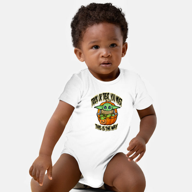 Trick Or Treat You Must-Baby-Basic-Onesie-palmstreet