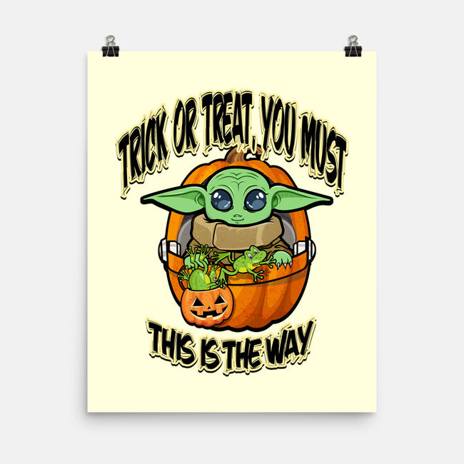 Trick Or Treat You Must-None-Matte-Poster-palmstreet