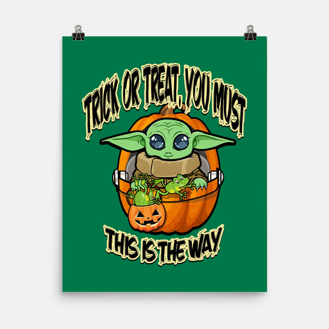 Trick Or Treat You Must-None-Matte-Poster-palmstreet