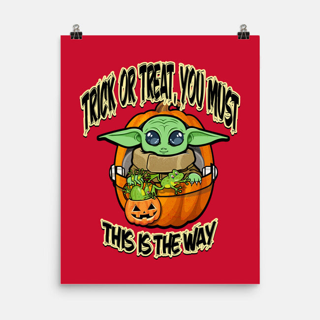 Trick Or Treat You Must-None-Matte-Poster-palmstreet