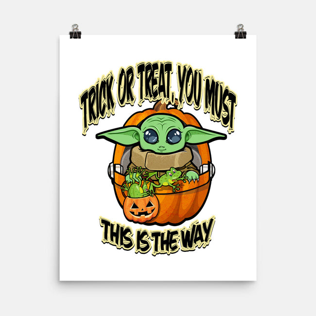 Trick Or Treat You Must-None-Matte-Poster-palmstreet