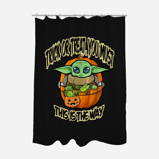 Trick Or Treat You Must-None-Polyester-Shower Curtain-palmstreet
