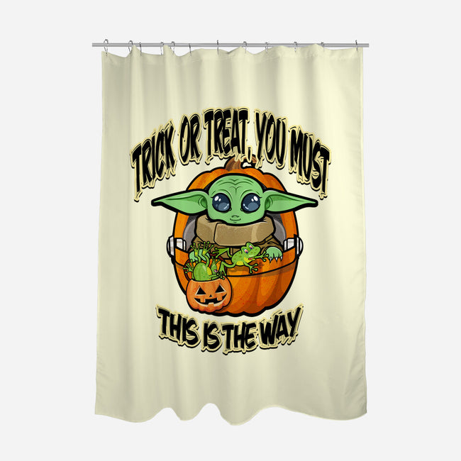 Trick Or Treat You Must-None-Polyester-Shower Curtain-palmstreet