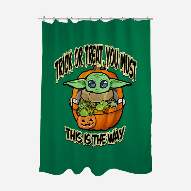 Trick Or Treat You Must-None-Polyester-Shower Curtain-palmstreet