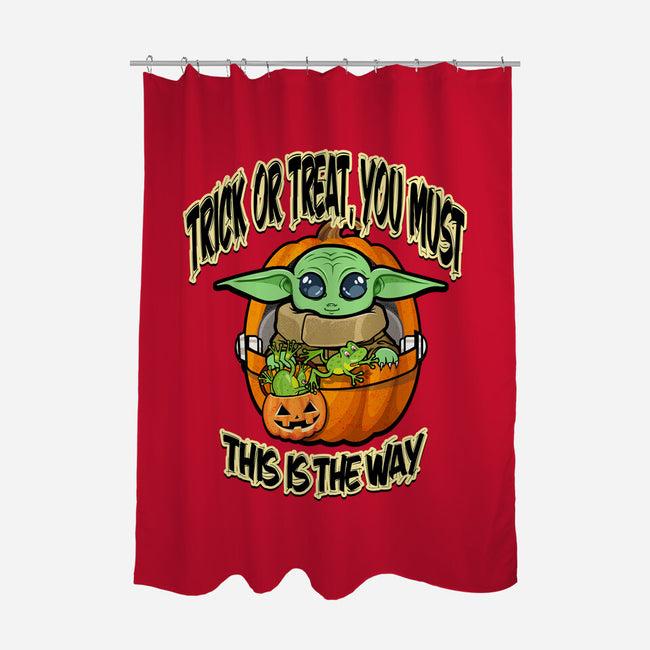 Trick Or Treat You Must-None-Polyester-Shower Curtain-palmstreet