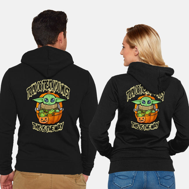 Trick Or Treat You Must-Unisex-Zip-Up-Sweatshirt-palmstreet