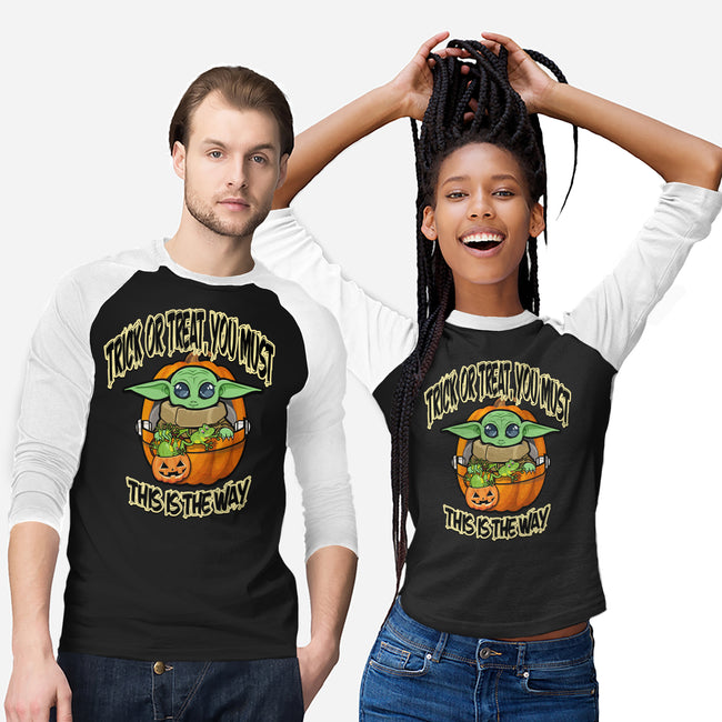 Trick Or Treat You Must-Unisex-Baseball-Tee-palmstreet