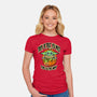 Trick Or Treat You Must-Womens-Fitted-Tee-palmstreet