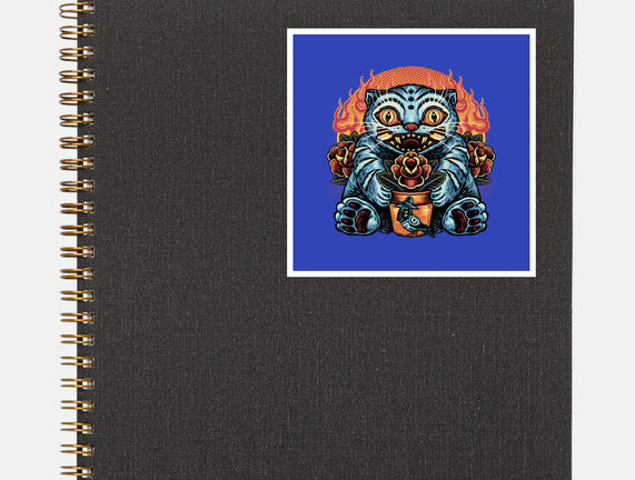 Blue Tiger Red Flame