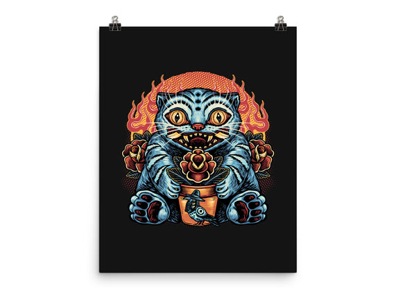 Blue Tiger Red Flame
