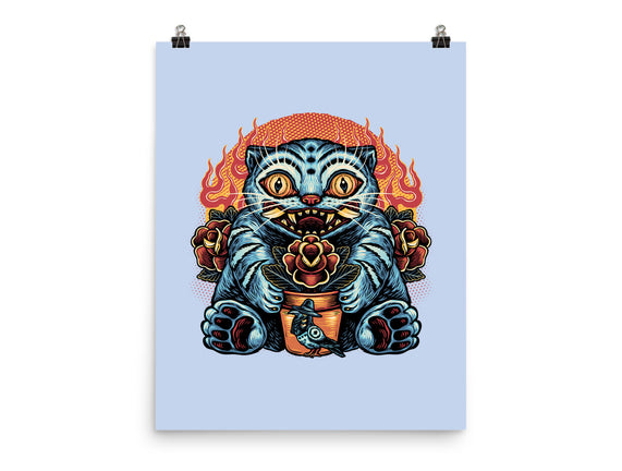 Blue Tiger Red Flame