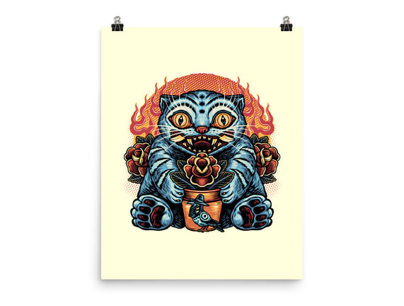 Blue Tiger Red Flame