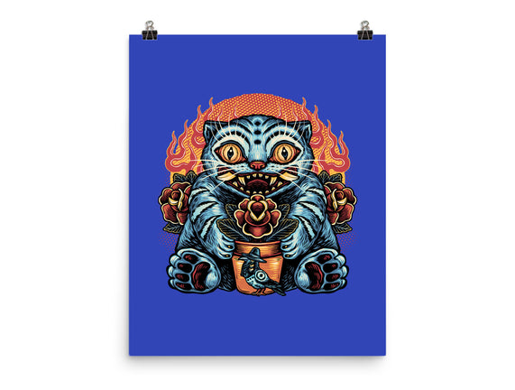 Blue Tiger Red Flame
