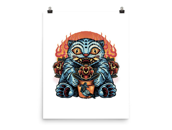 Blue Tiger Red Flame