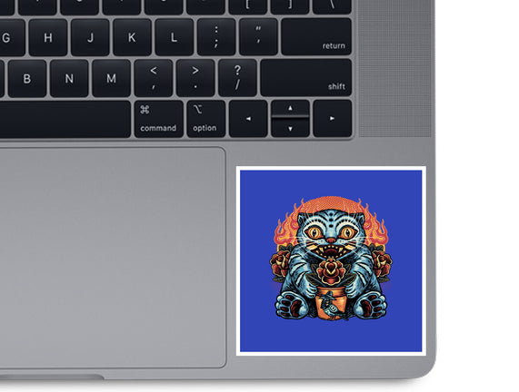 Blue Tiger Red Flame