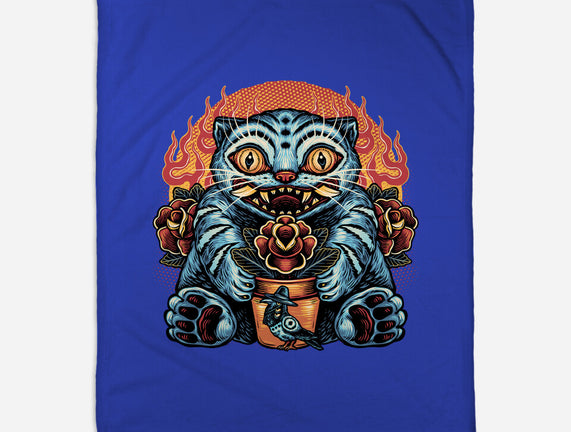 Blue Tiger Red Flame