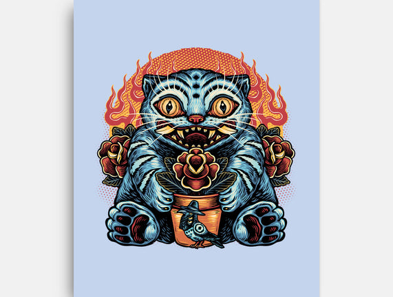 Blue Tiger Red Flame