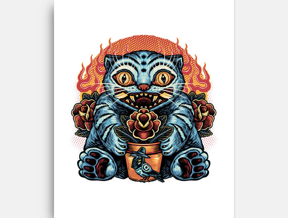 Blue Tiger Red Flame