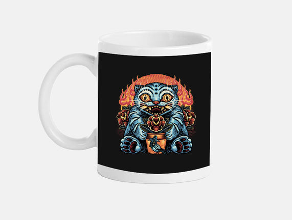 Blue Tiger Red Flame
