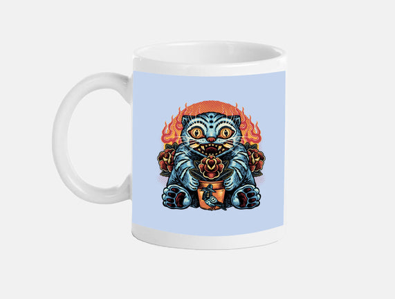 Blue Tiger Red Flame