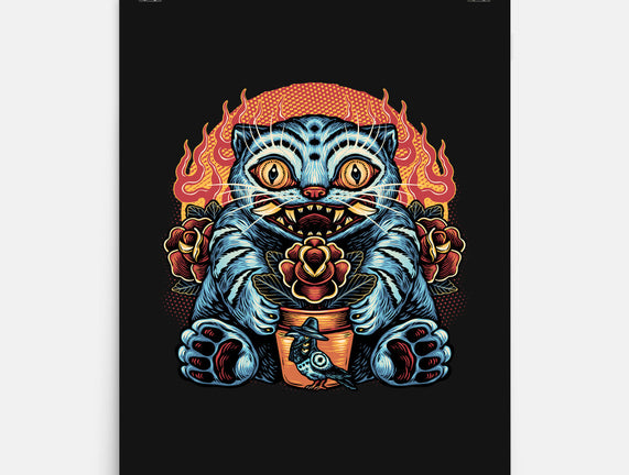 Blue Tiger Red Flame