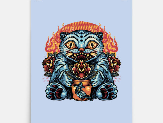 Blue Tiger Red Flame