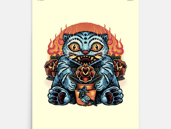 Blue Tiger Red Flame