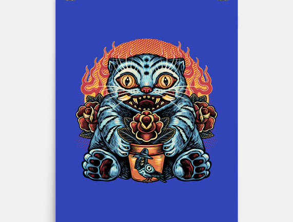 Blue Tiger Red Flame