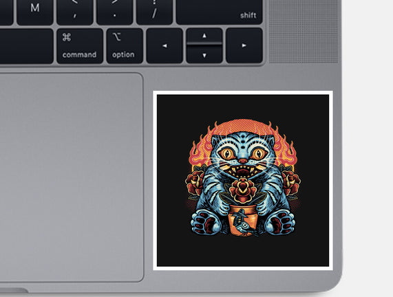 Blue Tiger Red Flame
