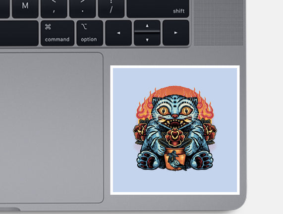 Blue Tiger Red Flame
