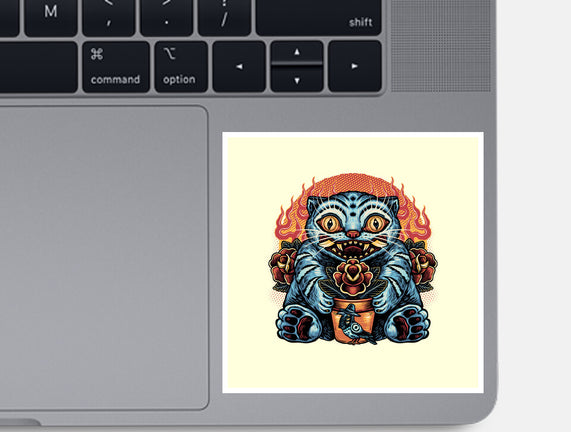 Blue Tiger Red Flame