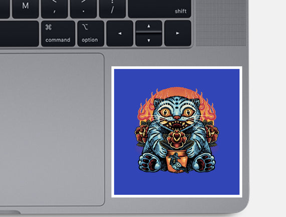 Blue Tiger Red Flame
