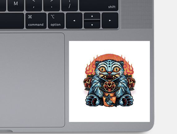 Blue Tiger Red Flame