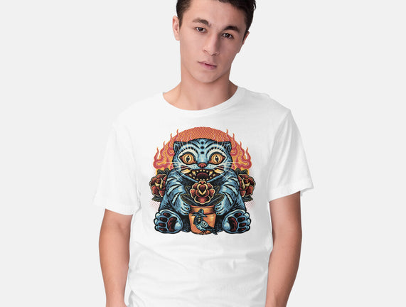 Blue Tiger Red Flame