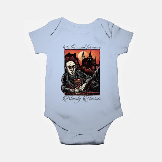 Bloody Horror-Baby-Basic-Onesie-glitchygorilla