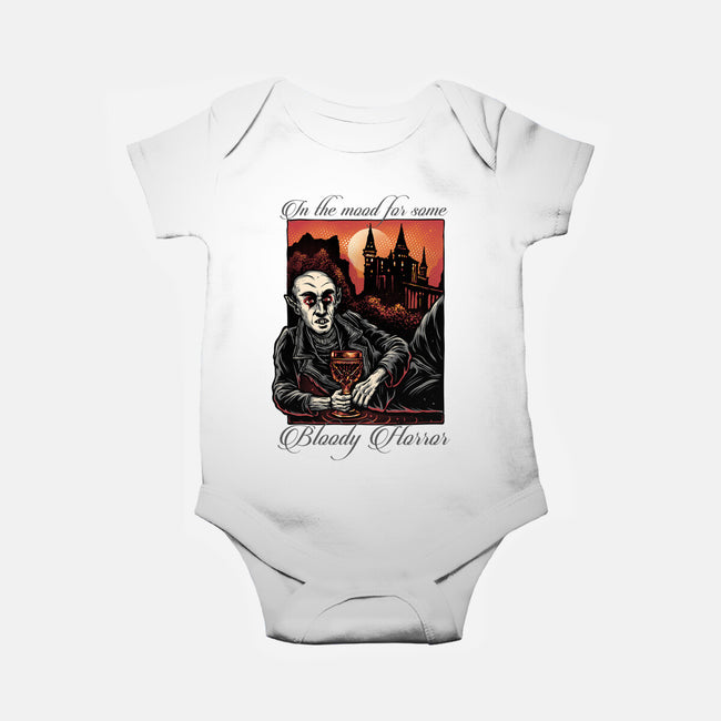 Bloody Horror-Baby-Basic-Onesie-glitchygorilla
