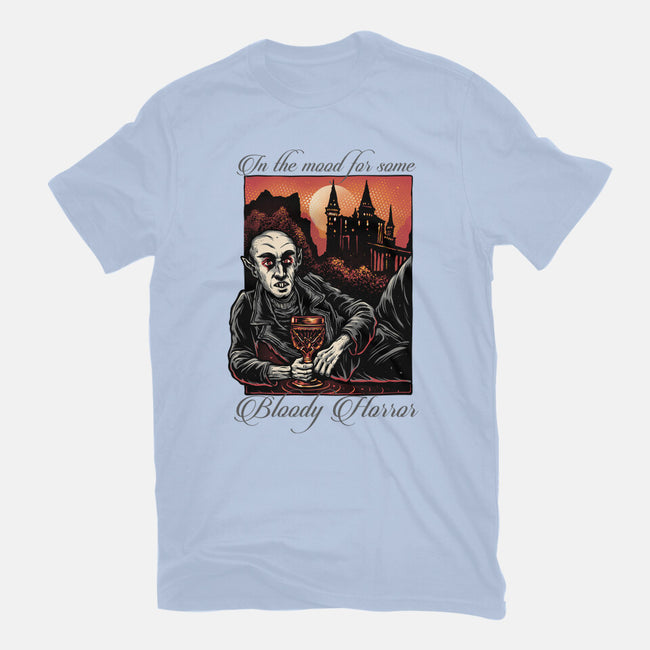 Bloody Horror-Unisex-Basic-Tee-glitchygorilla