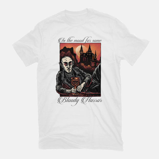 Bloody Horror-Womens-Basic-Tee-glitchygorilla