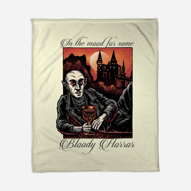 Bloody Horror-None-Fleece-Blanket-glitchygorilla