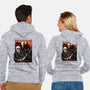 Bloody Horror-Unisex-Zip-Up-Sweatshirt-glitchygorilla