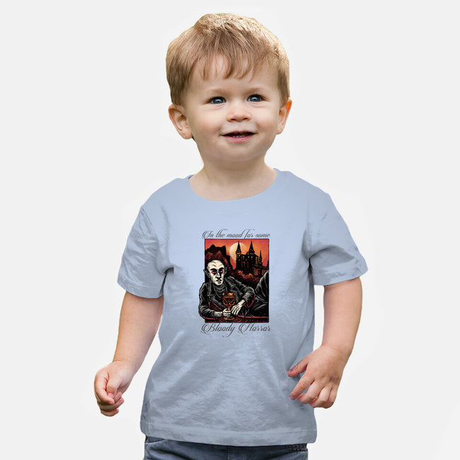 Bloody Horror-Baby-Basic-Tee-glitchygorilla