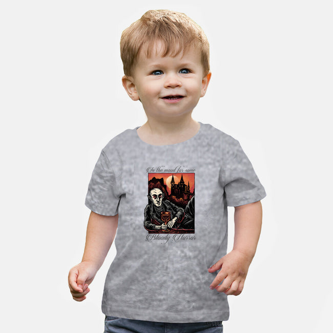 Bloody Horror-Baby-Basic-Tee-glitchygorilla