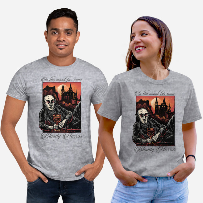 Bloody Horror-Unisex-Basic-Tee-glitchygorilla