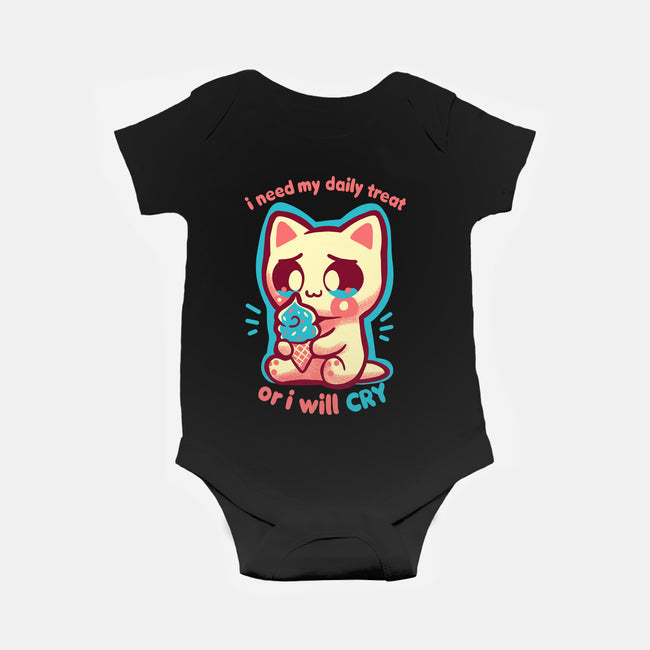 Need My Daily Treat-Baby-Basic-Onesie-TechraNova