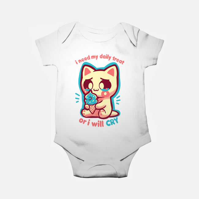 Need My Daily Treat-Baby-Basic-Onesie-TechraNova
