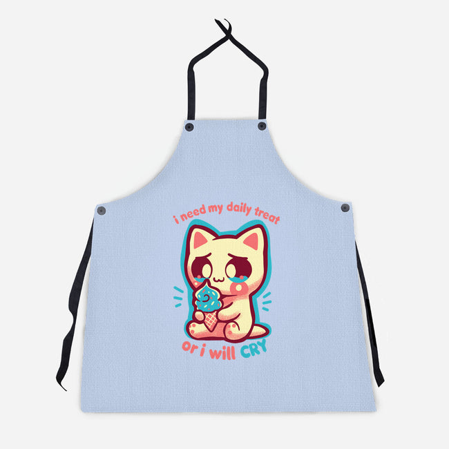 Need My Daily Treat-Unisex-Kitchen-Apron-TechraNova