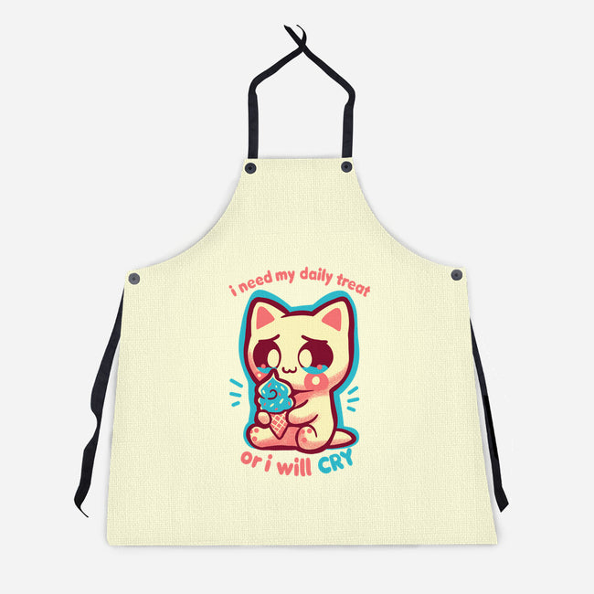 Need My Daily Treat-Unisex-Kitchen-Apron-TechraNova